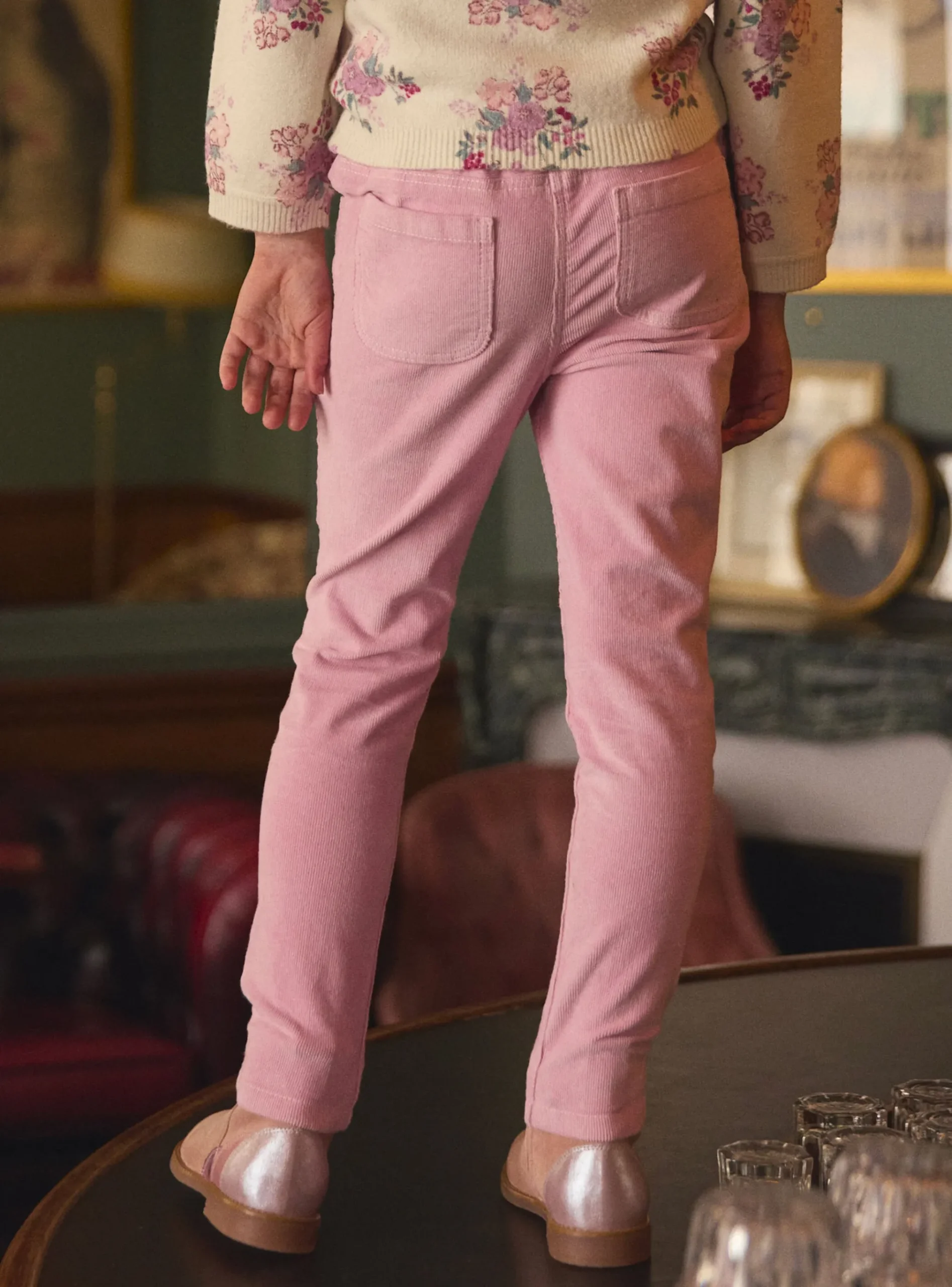 Sergent Major Pantalon, Jean & Legging-Pantalon en velours rose