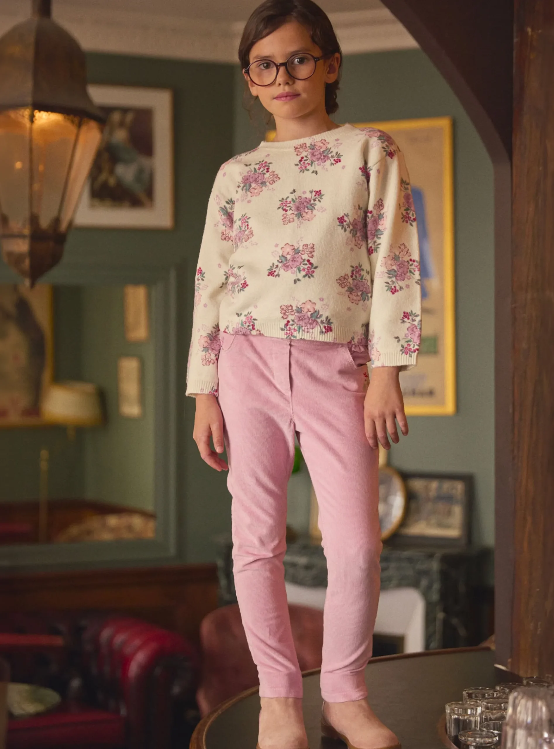 Sergent Major Pantalon, Jean & Legging-Pantalon en velours rose