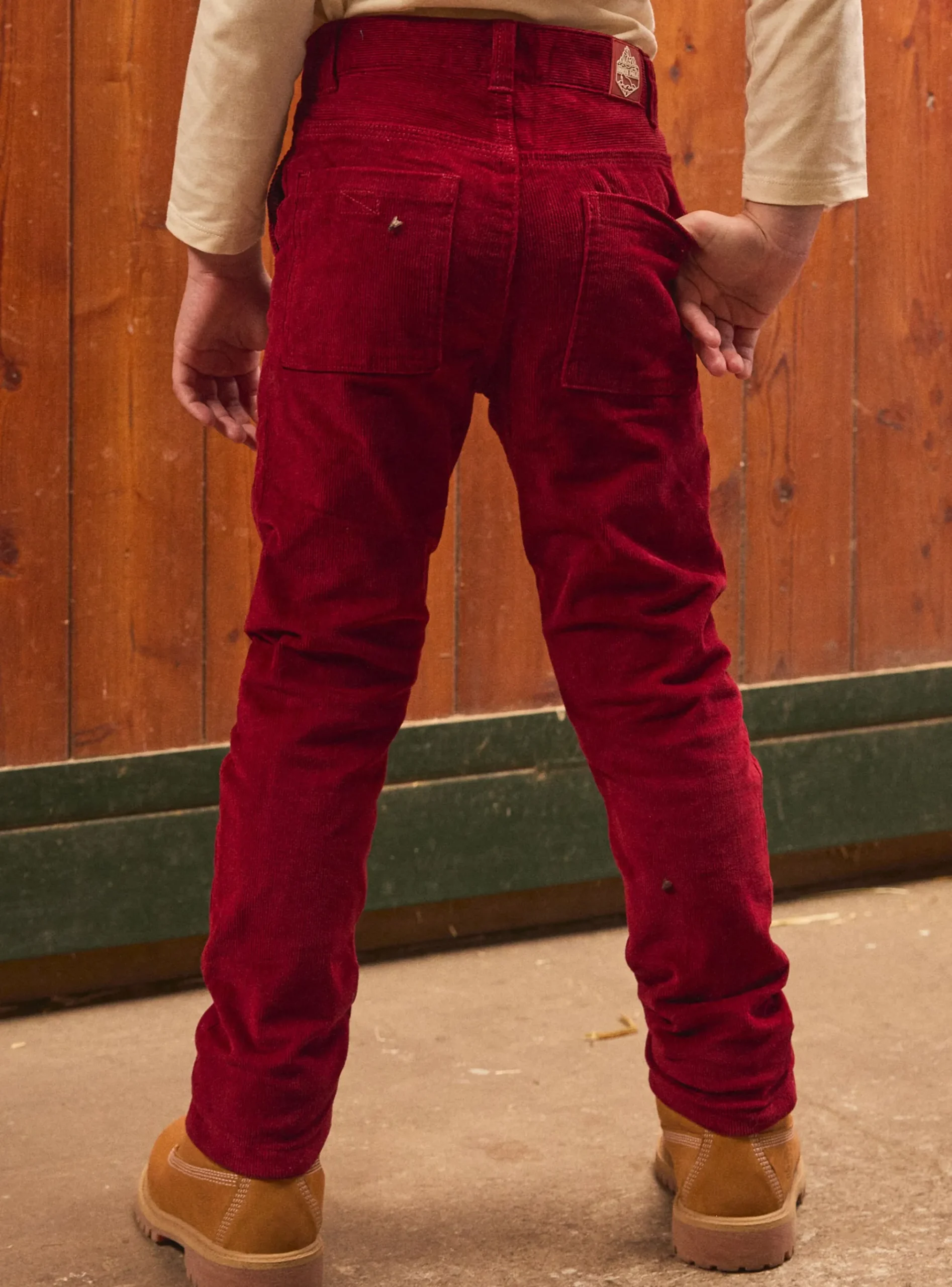 Sergent Major Pantalon & Jean-Pantalon en velours rouge