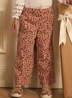 Sergent Major Pantalon, Jean & Legging-Pantalon fleuri en velours