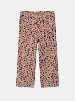 Sergent Major Pantalon, Jean & Legging-Pantalon fleuri en velours