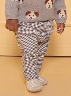 Sergent Major Pantalon & Jean-Pantalon fourr&eacute; &agrave; carreaux