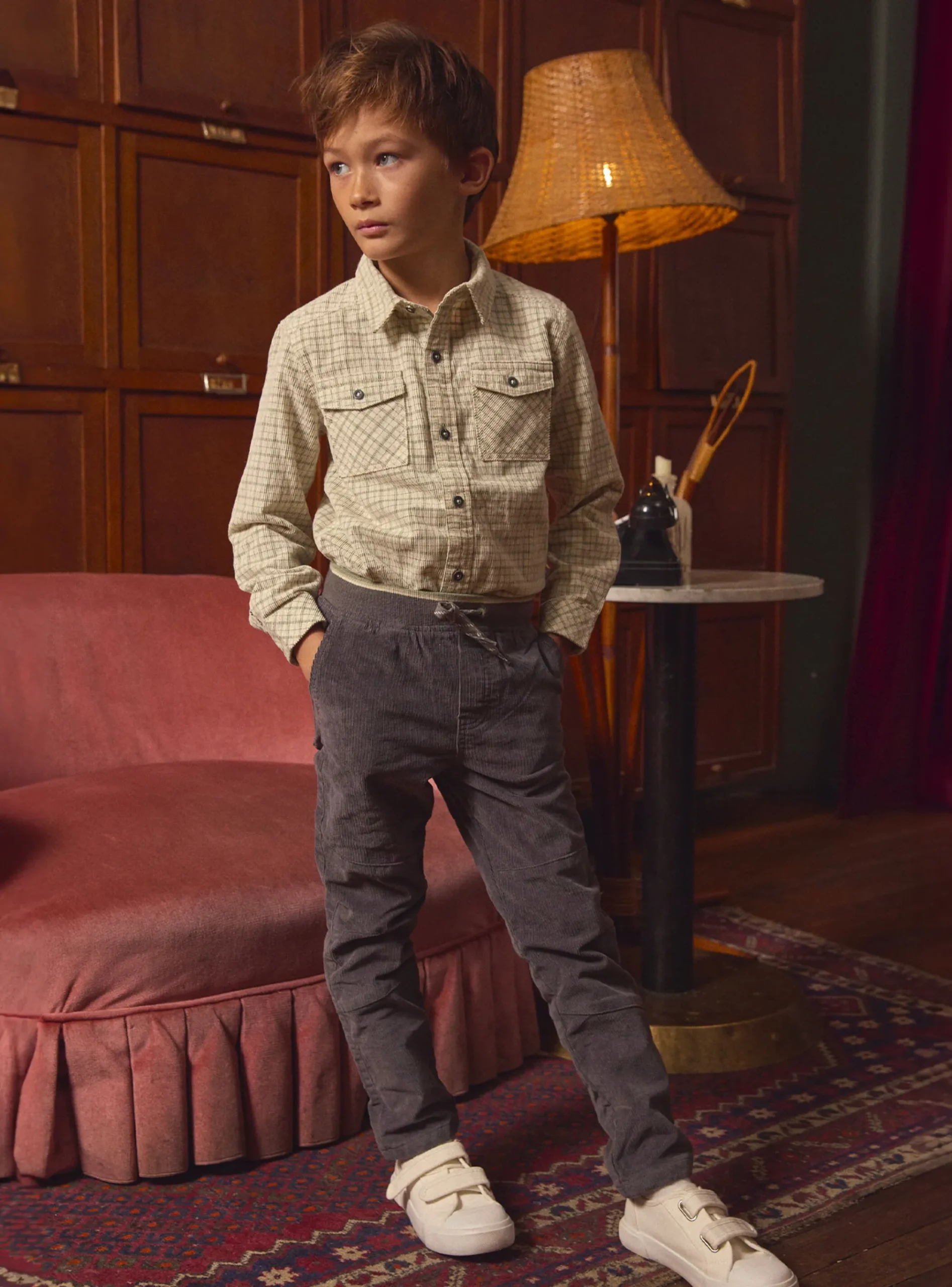Sergent Major Pantalon & Jean-Pantalon Gris en Velours