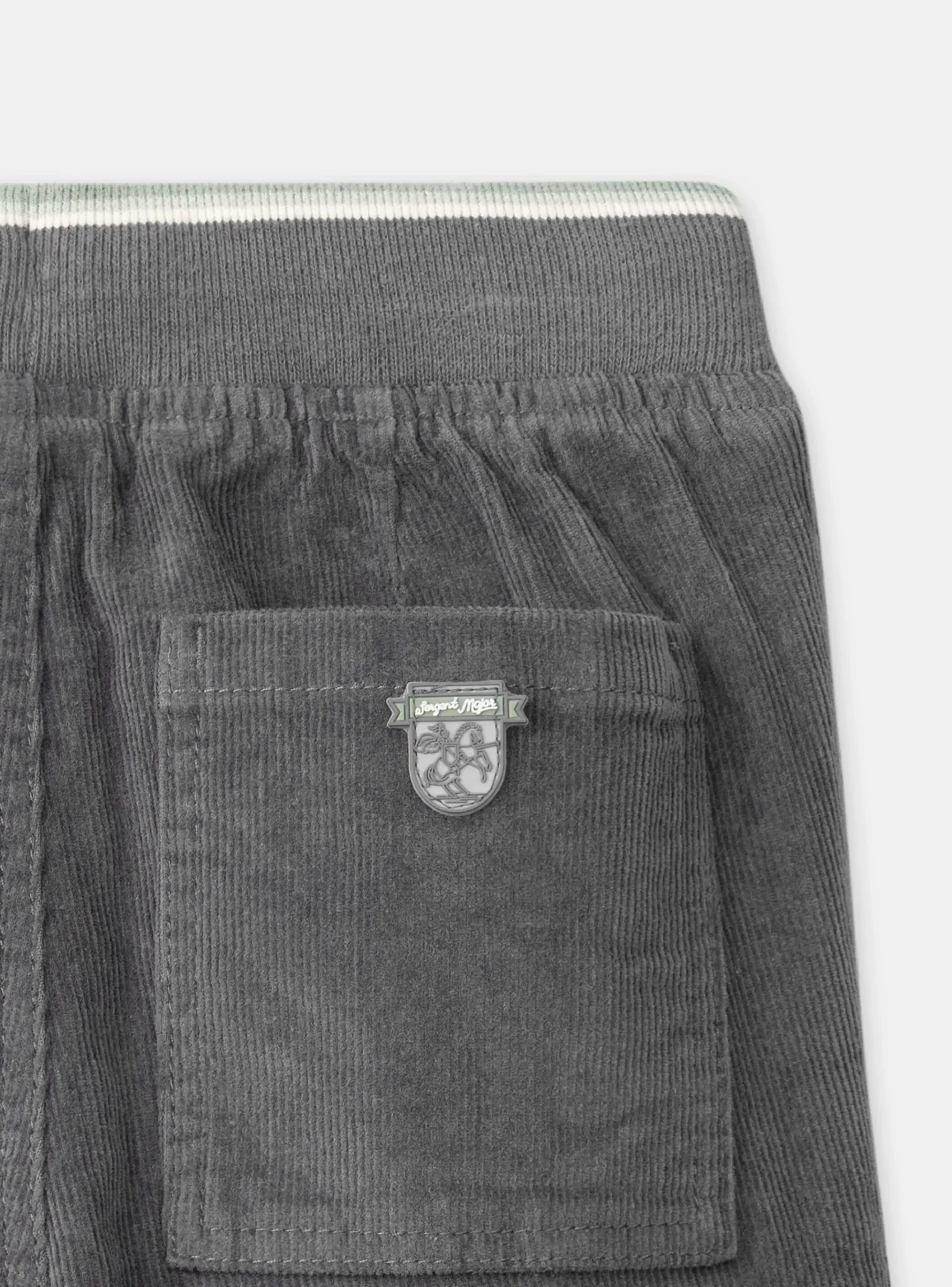 Sergent Major Pantalon & Jean-Pantalon Gris en Velours