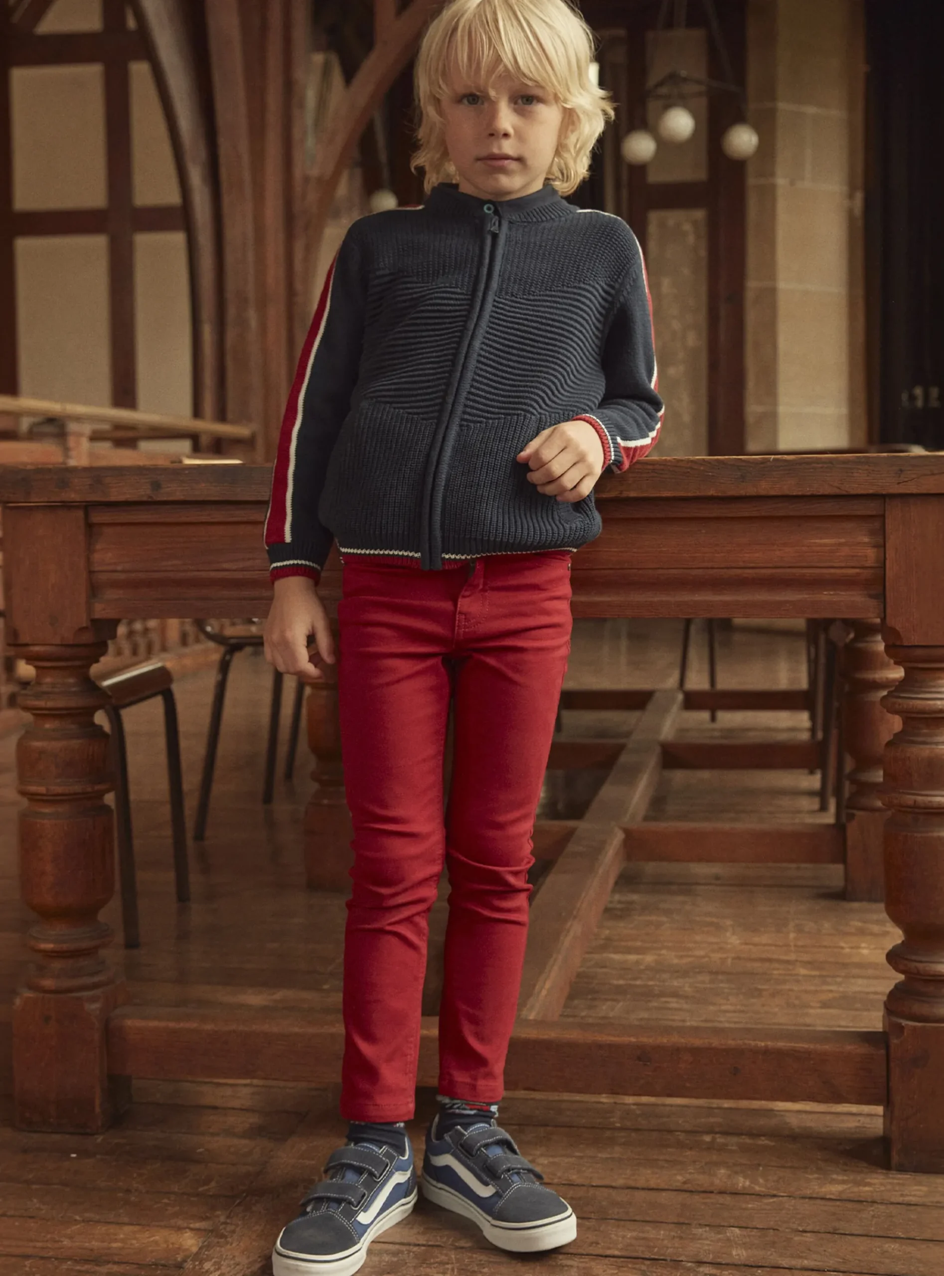 Sergent Major Pantalon & Jean-Pantalon knit denim rouge
