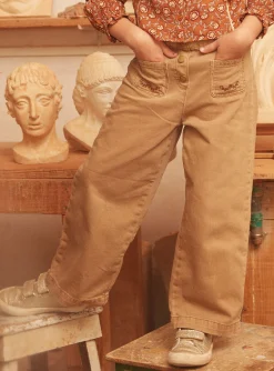 Sergent Major Pantalon, Jean & Legging-Pantalon loose  &agrave; broderies
