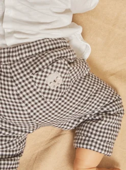 Sergent Major Pantalon & Jean-Pantalon noisette &agrave; imprim&eacute; &agrave; carreaux