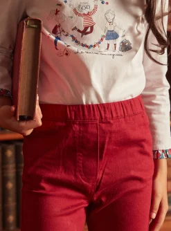 Sergent Major Pantalon, Jean & Legging-Pantalon slim rouge