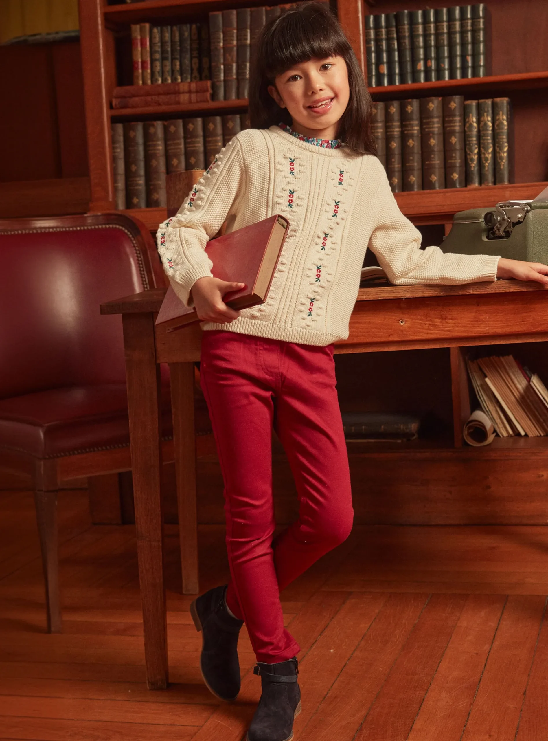 Sergent Major Pantalon, Jean & Legging-Pantalon slim rouge