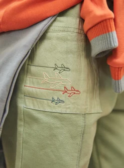 Sergent Major Pantalon & Jean-Pantalon vert en molleton