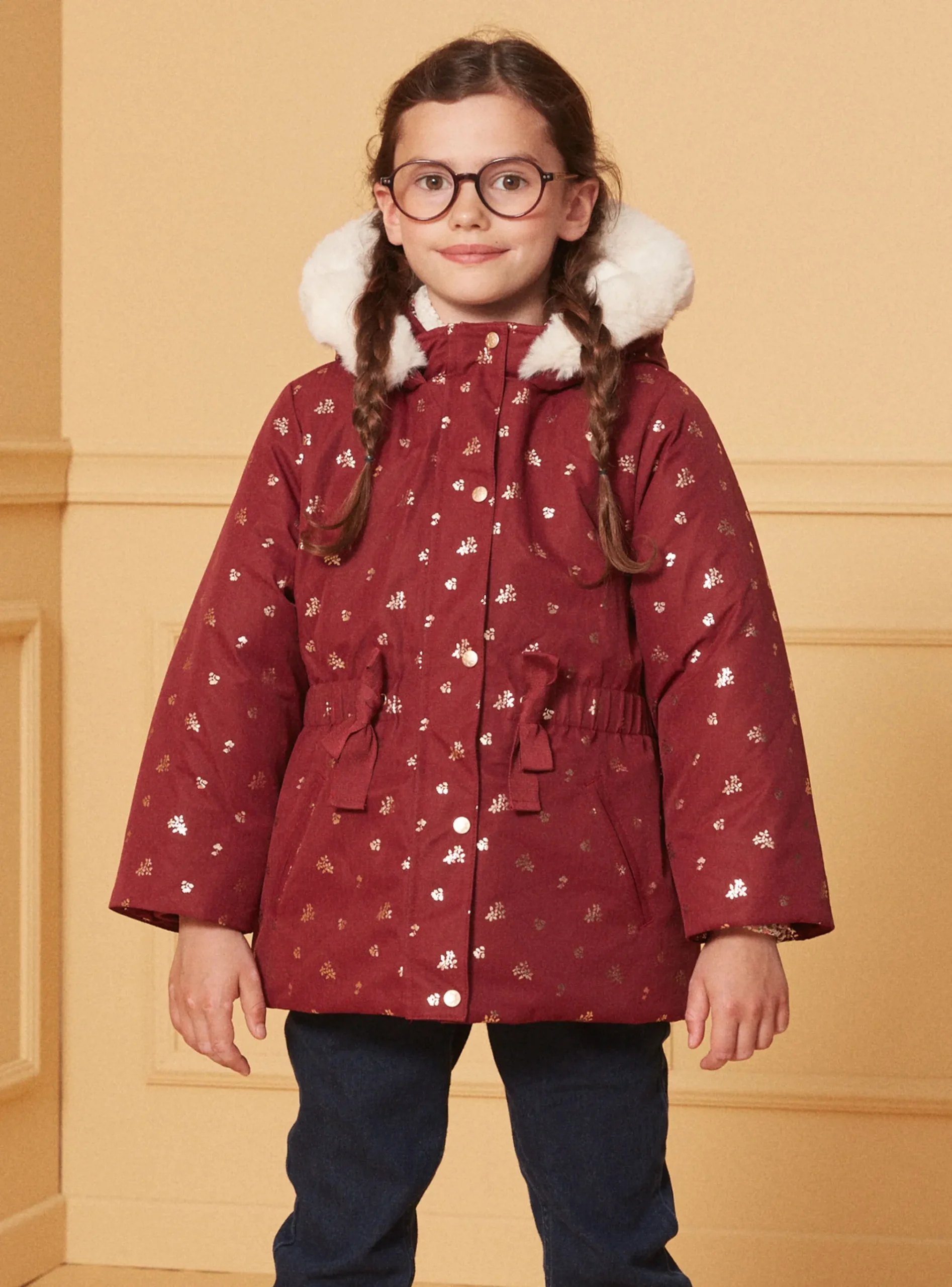 Sergent Major Manteau, Parka & Veste-Parka 3 en 1 à motifs fleurs