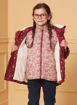 Sergent Major Manteau, Parka & Veste-Parka 3 en 1 à motifs fleurs