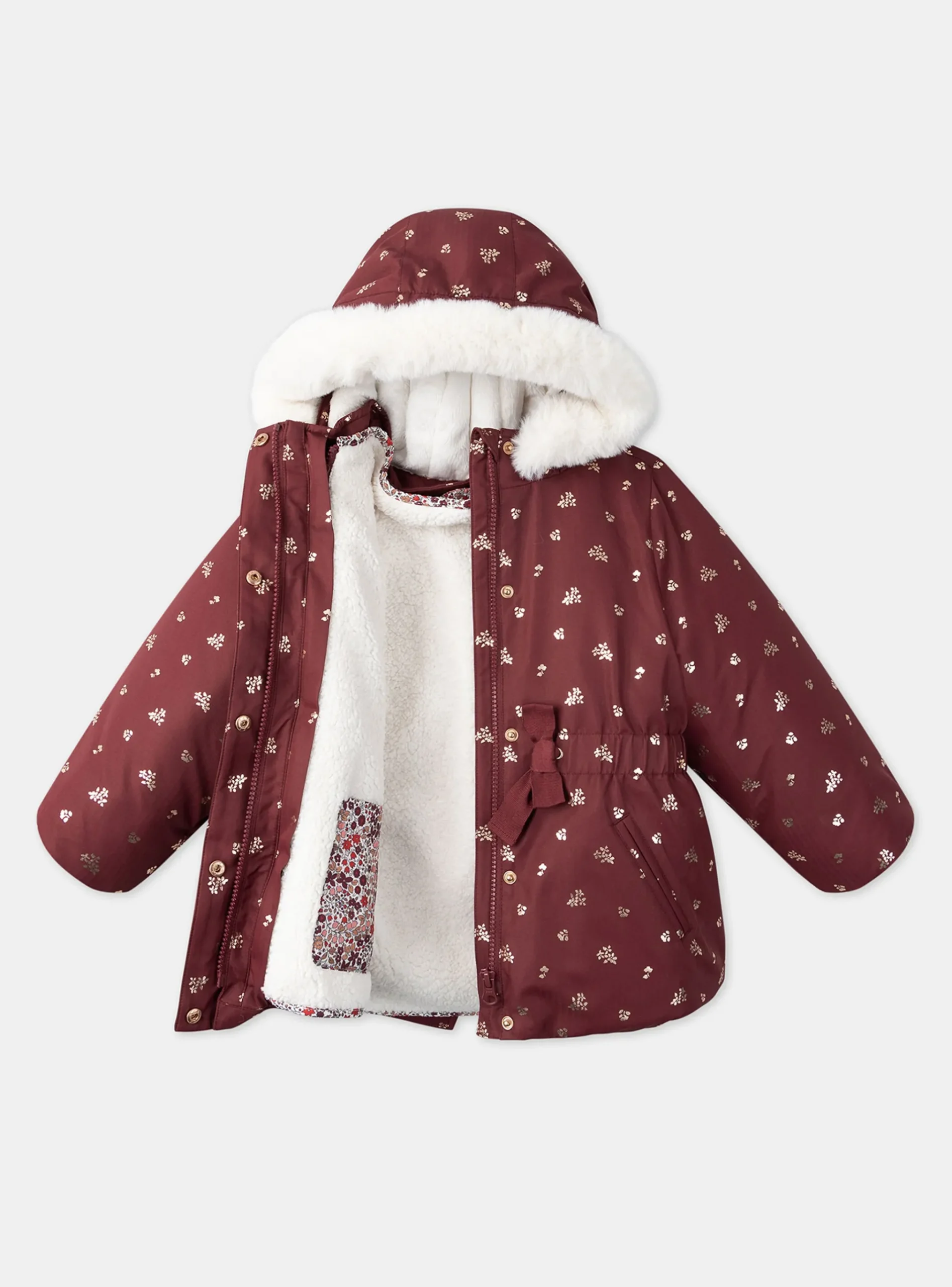 Sergent Major Manteau, Parka & Veste-Parka 3 en 1 à motifs fleurs