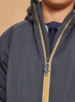 Sergent Major Manteau, Parka & Veste-Parka &agrave; capuche 3 en 1 imperm&eacute;able bleu fonc&eacute;