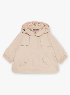 Sergent Major Manteau, Parka & Veste-Parka &agrave; capuche 3 en 1 beige en canvas