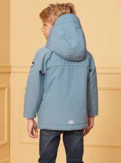 Sergent Major Manteau, Parka & Veste-Parka Bleue &agrave; capuche mi-saison