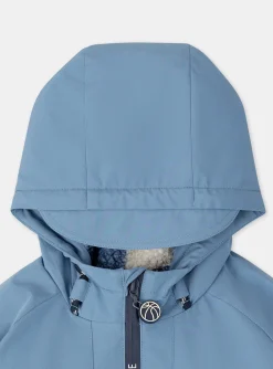 Sergent Major Manteau, Parka & Veste-Parka Bleue à capuche mi-saison