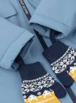 Sergent Major Manteau, Parka & Veste-Parka Bleue à capuche mi-saison