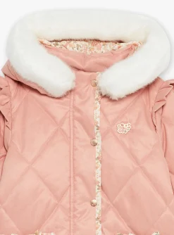 Sergent Major Manteau, Parka & Veste-Parka rose matelass&eacute;e &agrave; capuche