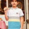 Sergent Major T-shirt & Polo-Polo &agrave; rayures tricolore
