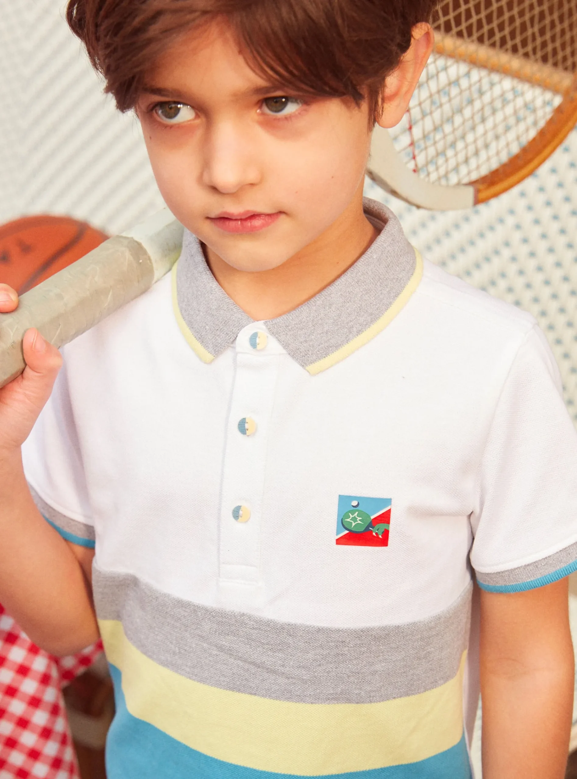 Sergent Major T-shirt & Polo-Polo à rayures tricolore
