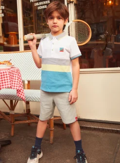 Sergent Major T-shirt & Polo-Polo à rayures tricolore