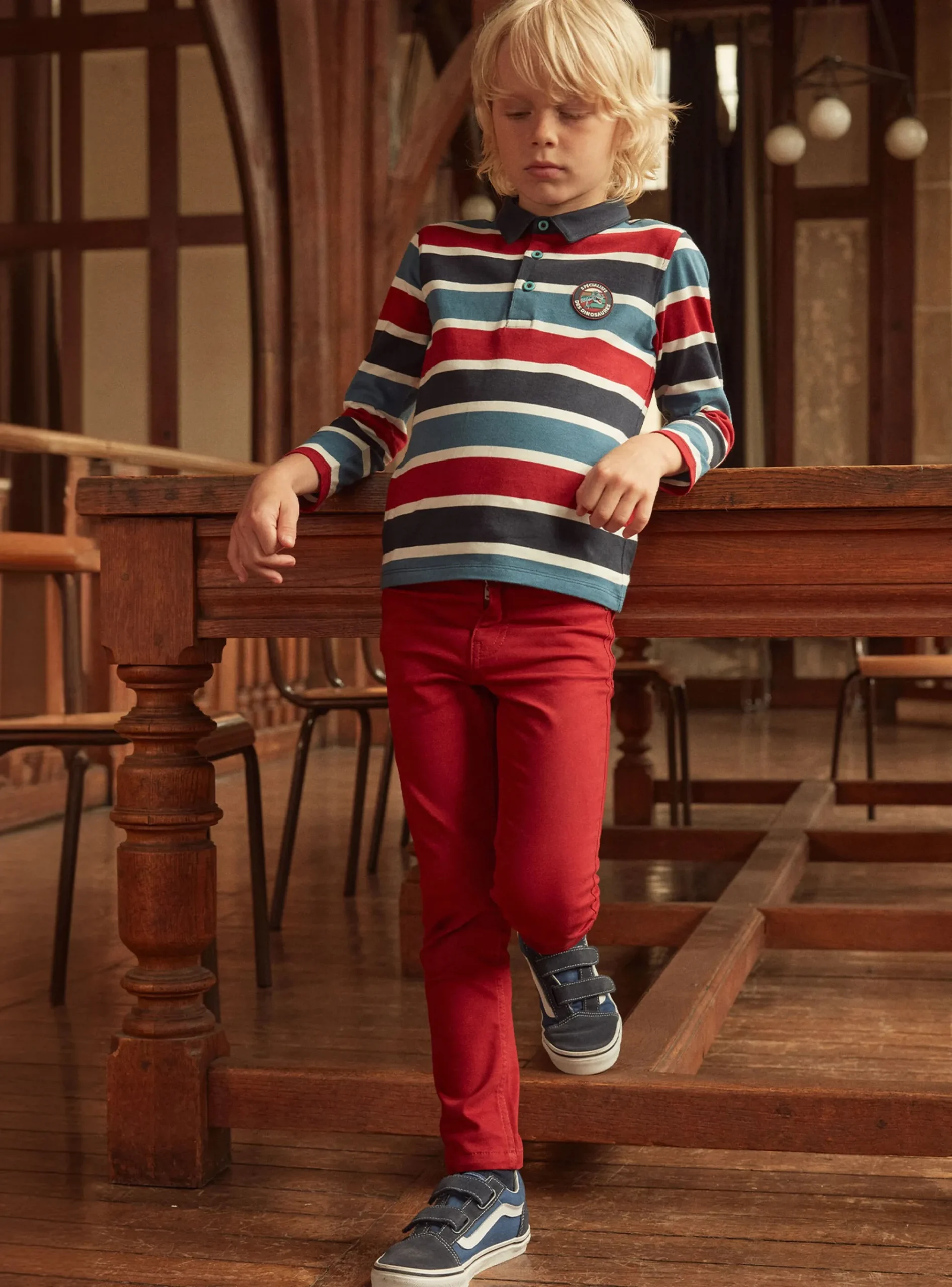 Sergent Major T-shirt & Polo-Polo Dino Rayé