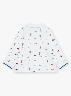 Sergent Major Chemise, T-shirt & Polo-Polo &eacute;cru &agrave; imprim&eacute; Paris