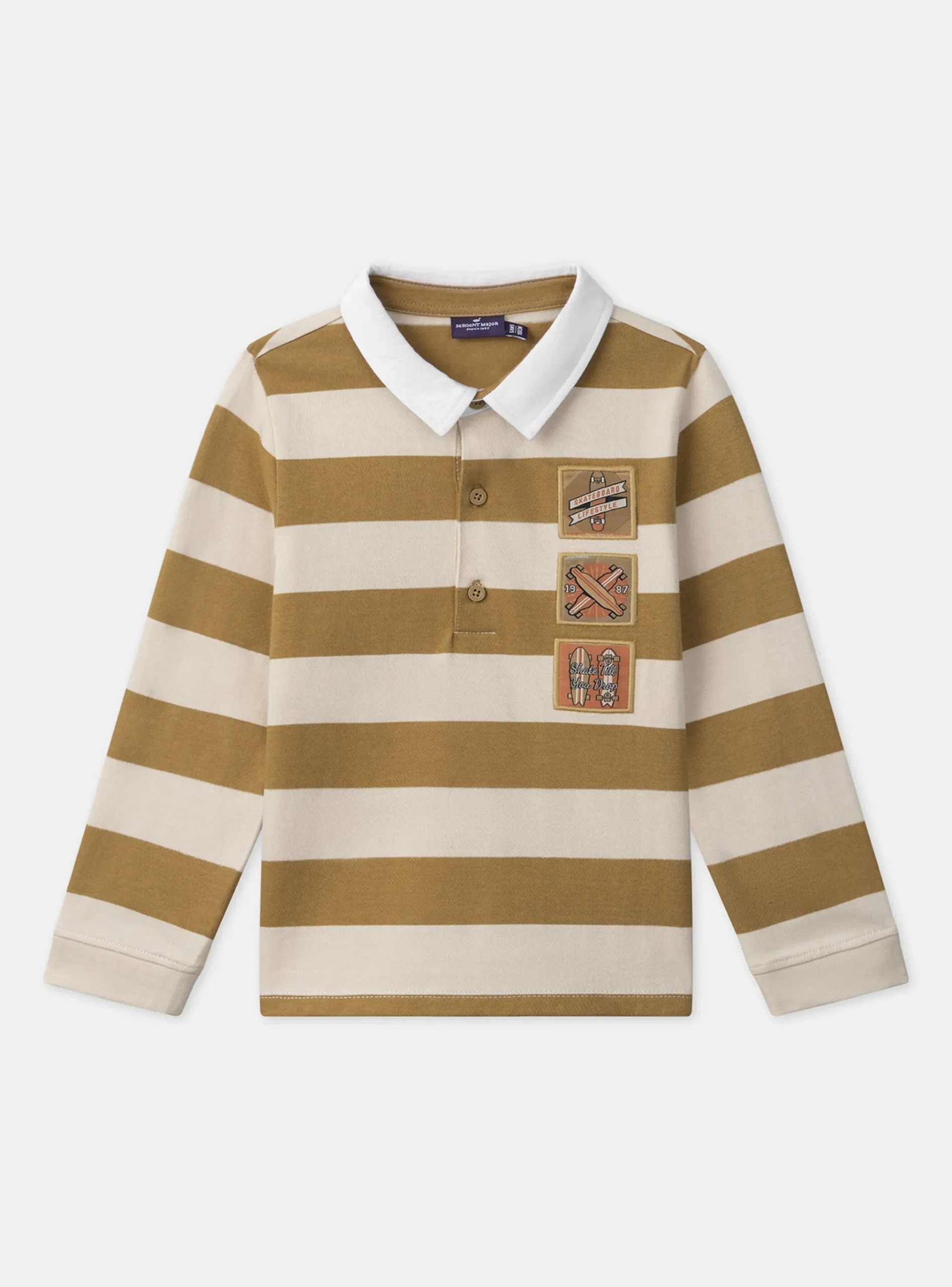 Sergent Major T-shirt & Polo-Polo Rayé Skateboard