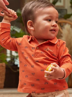 Sergent Major Chemise, T-shirt & Polo-Polo terre battue à imprimé tracteur