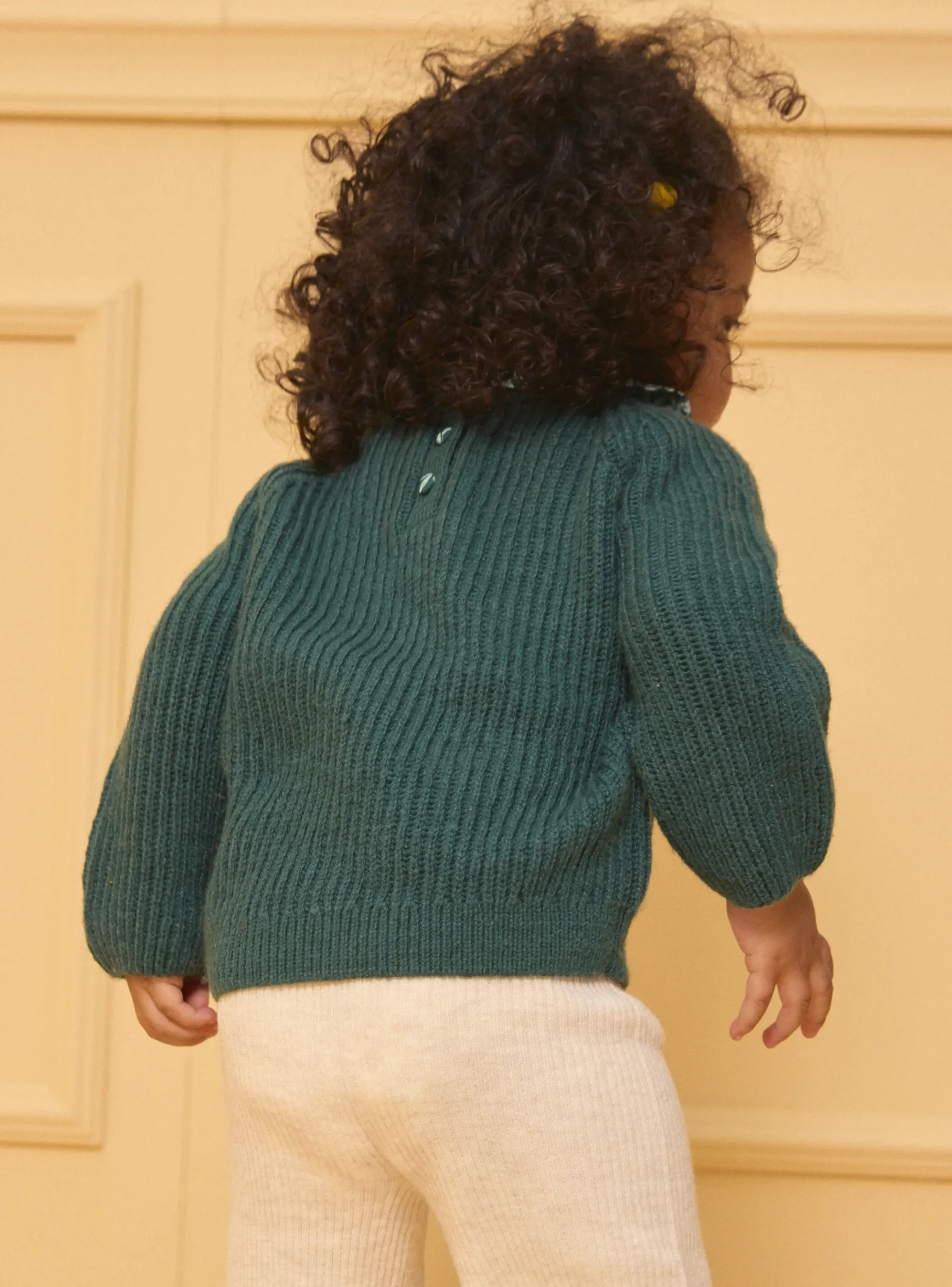 Sergent Major Pull, Gilet & Cardigan-Pull à col fleuri