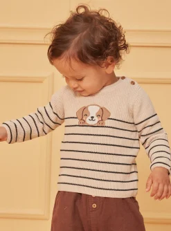 Sergent Major Pull, Gilet & Cardigan-Pull Beige