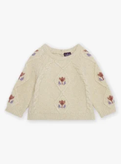 Sergent Major Pull, Gilet & Cardigan-Pull beige &agrave; torsades