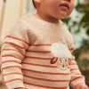 Sergent Major Pull, Gilet & Cardigan-Pull beige clair &agrave; imprim&eacute; &agrave; rayures
