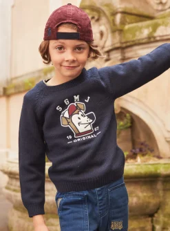 Sergent Major Pull, Gilet & Sweat-Pull Bleu marine