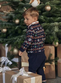 Sergent Major Pull, Gilet & Cardigan-Pull Bleu marine
