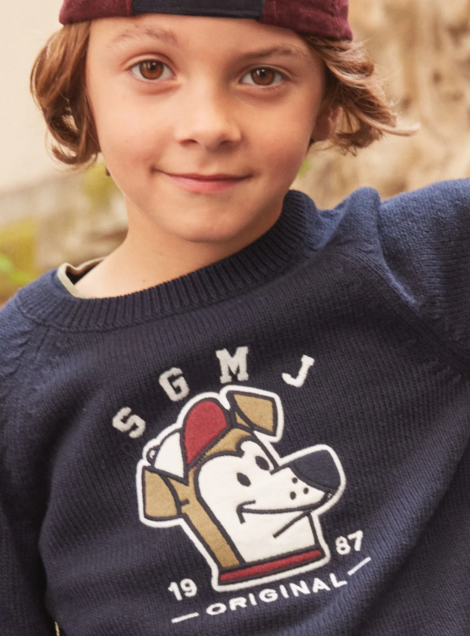 Sergent Major Pull, Gilet & Sweat-Pull Bleu marine