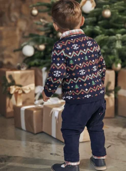Sergent Major Pull, Gilet & Cardigan-Pull Bleu marine