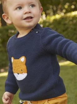 Sergent Major Pull, Gilet & Cardigan-Pull bleu marine en tricot