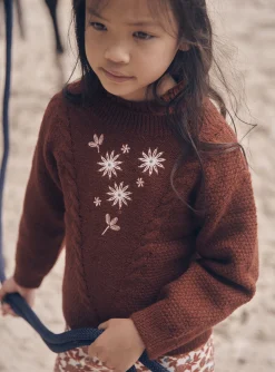 Sergent Major Pull, Gilet & Cardigan-Pull brique à manches longues