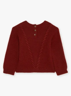 Sergent Major Pull, Gilet & Cardigan-Pull brique &agrave; manches longues