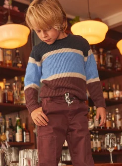 Sergent Major Pull, Gilet & Sweat-Pull chocolat &agrave; manches longues