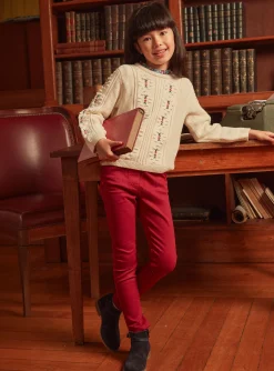 Sergent Major Pull, Gilet & Cardigan-Pull &eacute;cru brod&eacute;