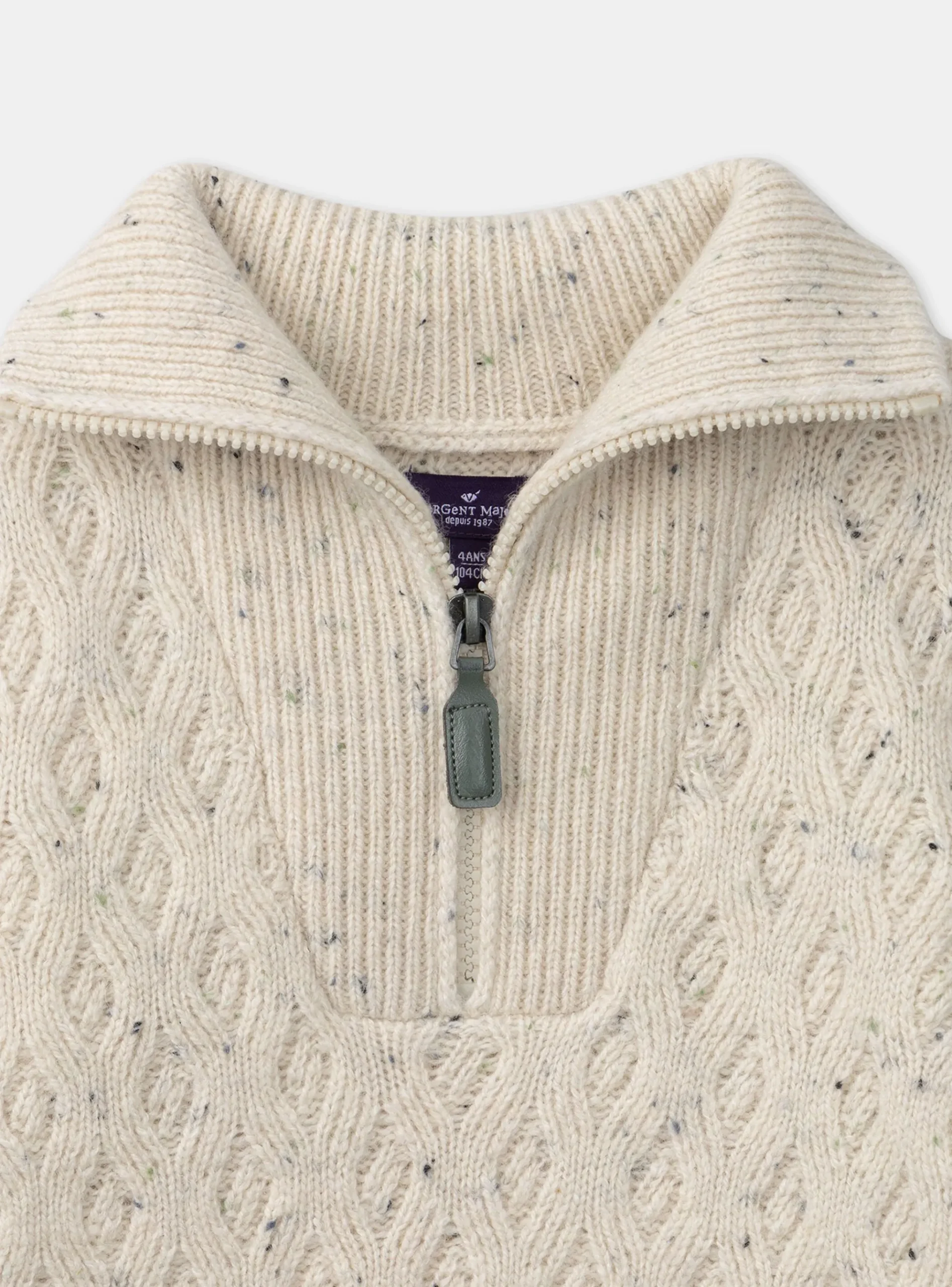Sergent Major Pull, Gilet & Sweat-Pull Gris Chiné