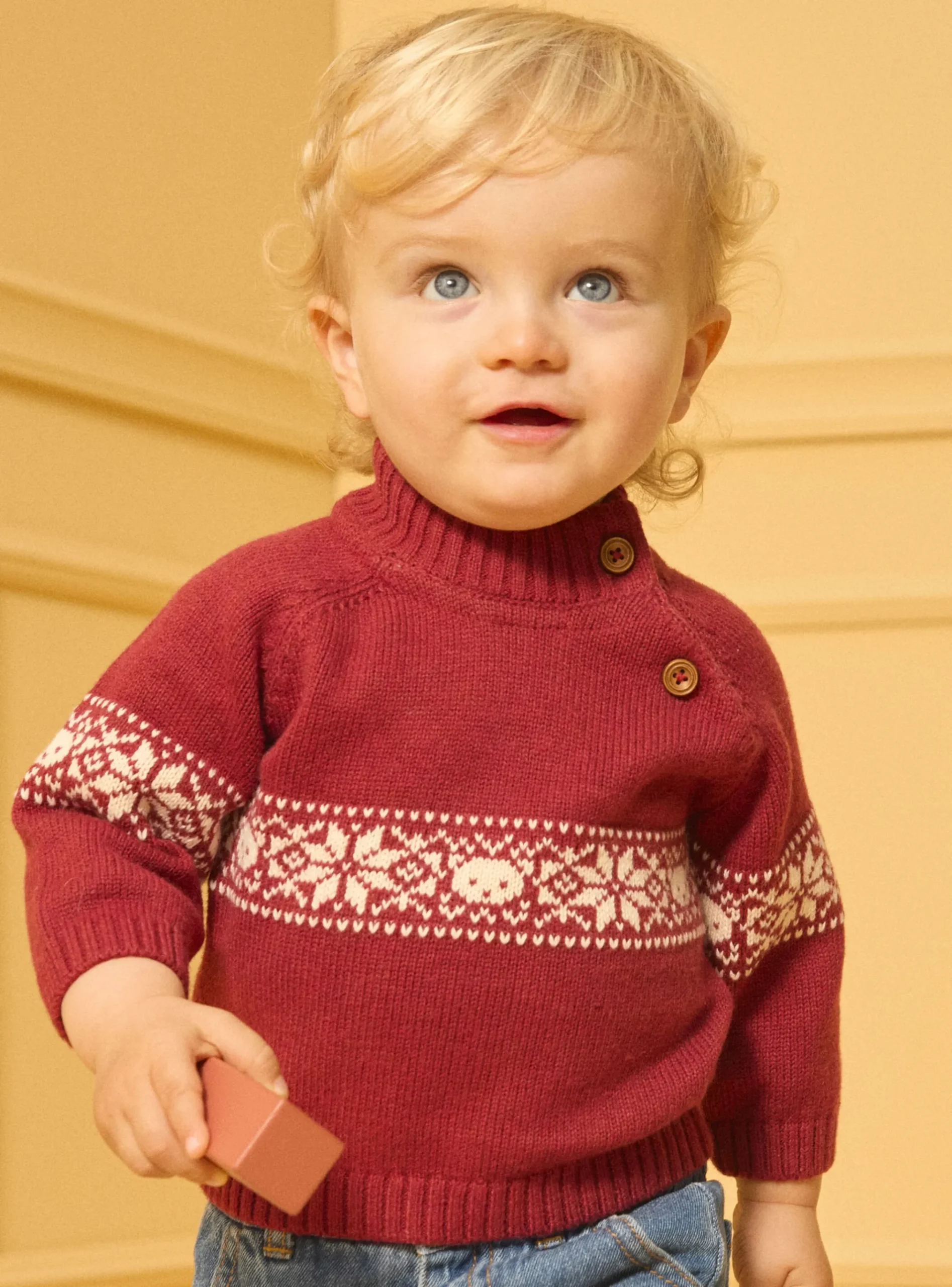 Sergent Major Pull, Gilet & Cardigan-Pull jacquard animaux et flocons