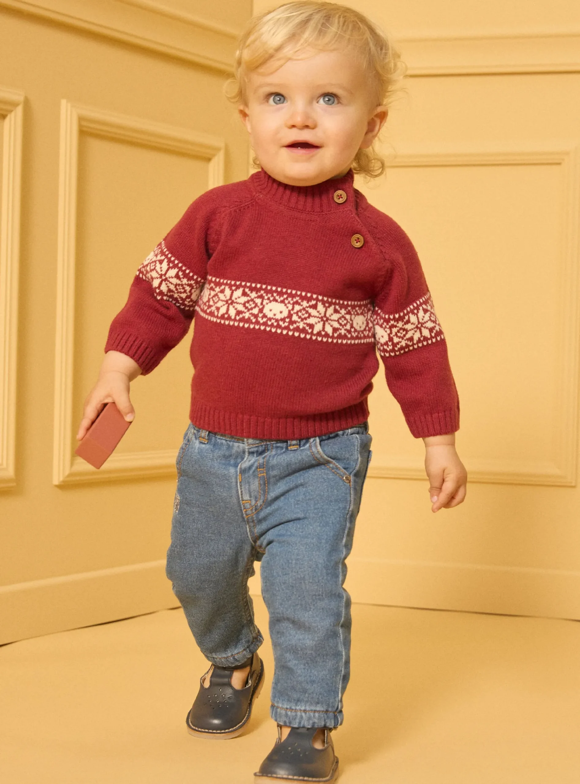 Sergent Major Pull, Gilet & Cardigan-Pull jacquard animaux et flocons