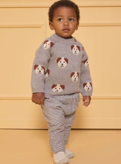 Sergent Major Pull, Gilet & Cardigan-Pull jacquard chiens