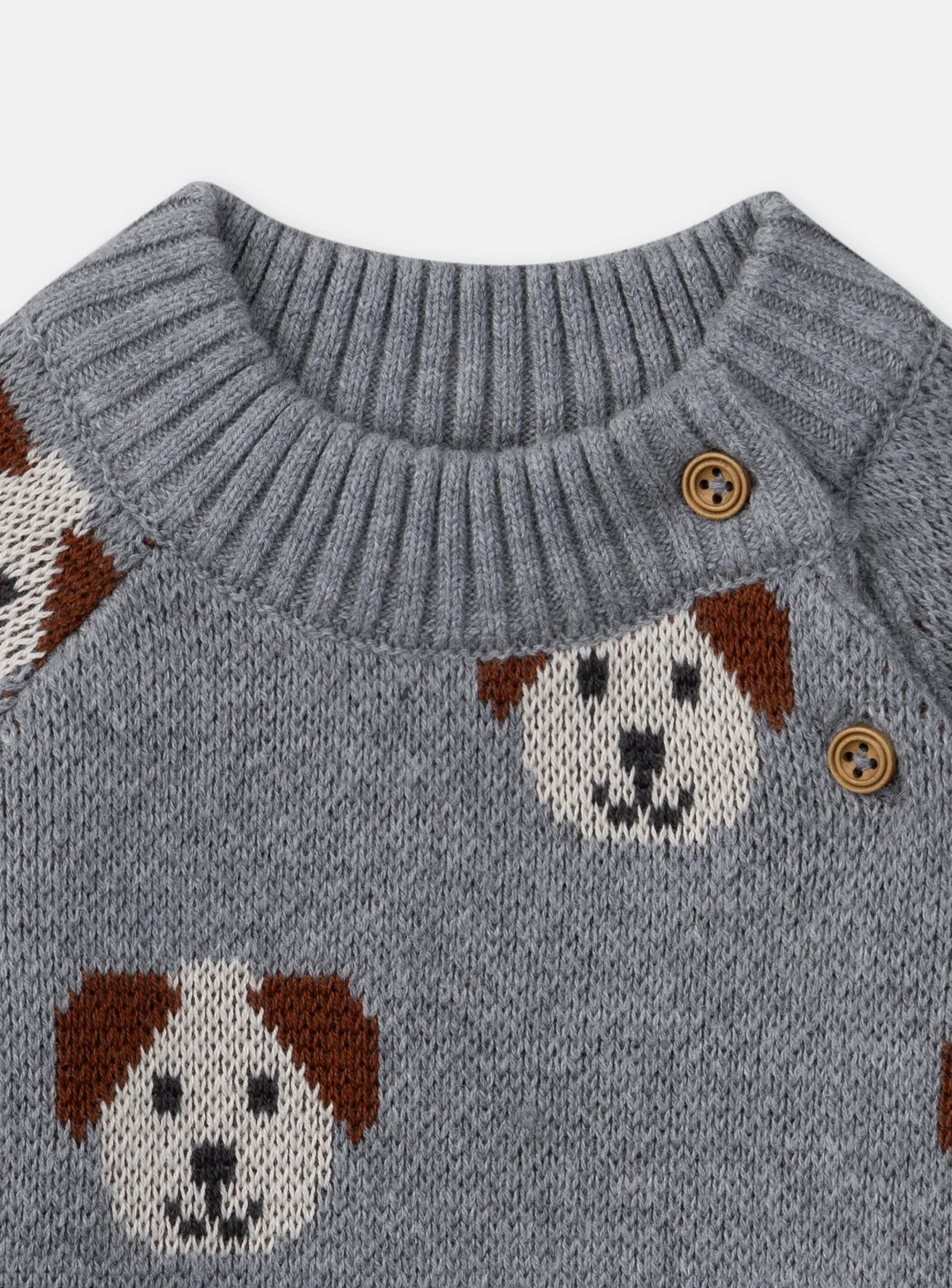 Sergent Major Pull, Gilet & Cardigan-Pull jacquard chiens