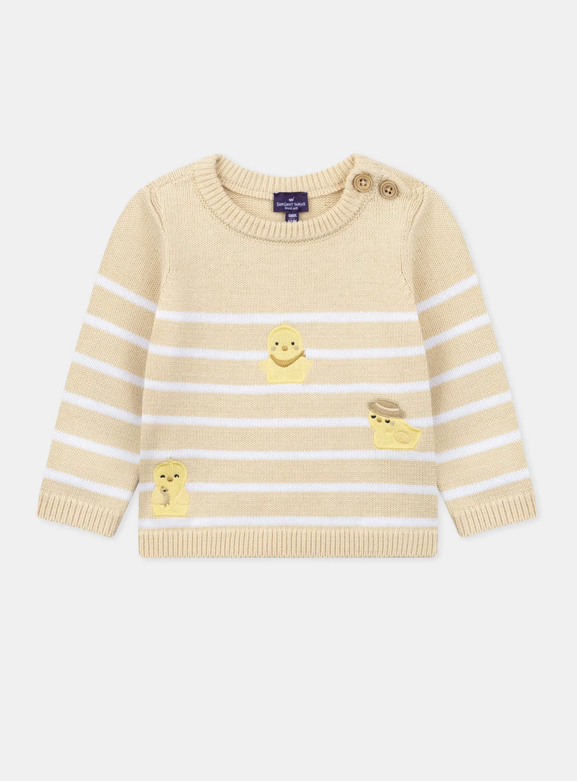 Sergent Major Pull, Gilet & Cardigan-Pull Jaune