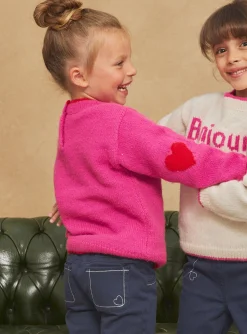 Sergent Major Pull, Gilet & Cardigan-Pull magenta Hello